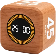 FEIYASI Pomodoro Rotating Timer Wooden Max 45 Minute - Rokomari